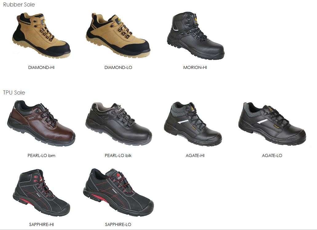 6 steel toe work boots