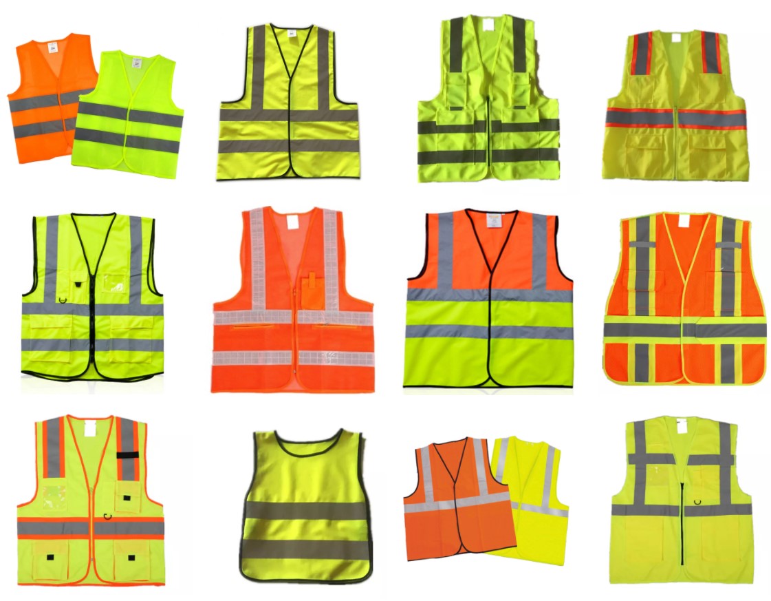 black reflective vest