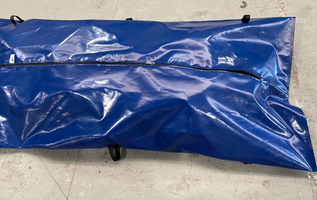 heavy duty Supported PVC material - 400 micron colours: black; blue, Red