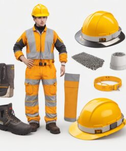 d59 flame retardant & acid resist trouser with reflective tape size 46