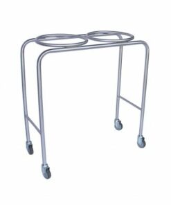 Mobile double bowl stand _ Stainless steel construction