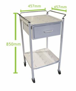 Anaesthetic Trolley 1 Drawer Stainless Steel