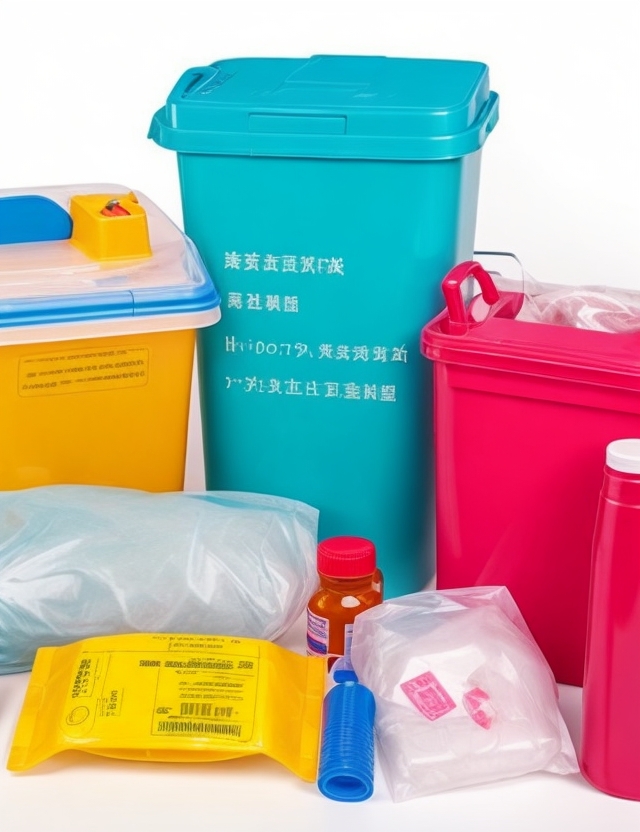 yellow waste bin hospital