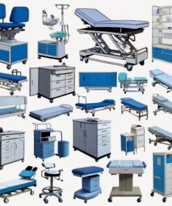 Examination bed with storage