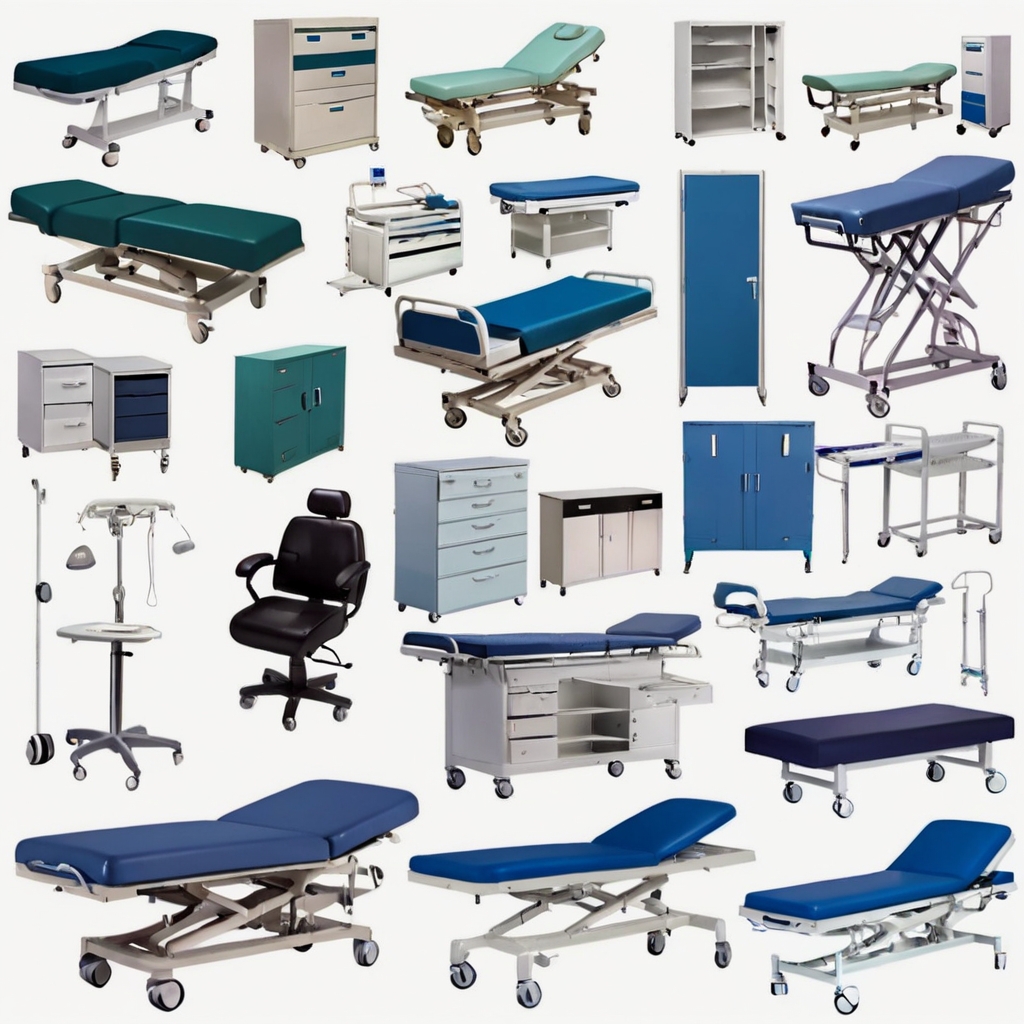 Examination couch for hospitals