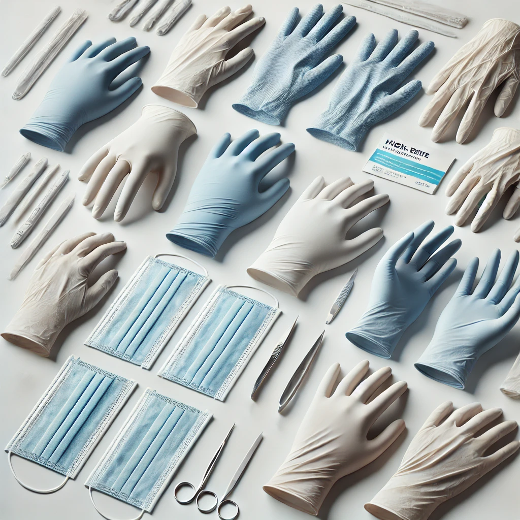 Latex Surgical Gloves, Sterile, Large, Box of 50