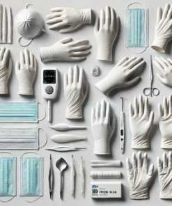 Latex-Free Examination Gloves, Medium, Box of 50