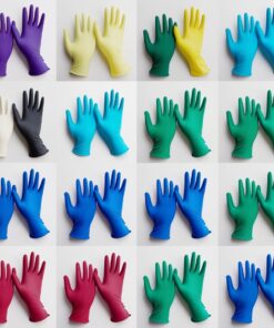 Clear Vinyl Exam Gloves, Large, Box of 100