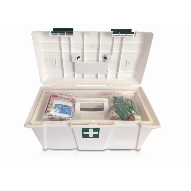 First Aid Kit - Office Regulation 7 - Plastic Box and Contents - 32 x 17 x 13 cm - FAK5010