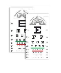 Snellen Chart - literate / illiterate