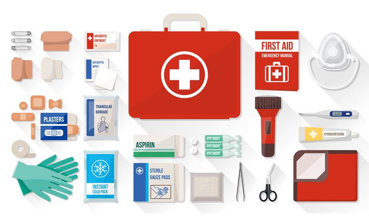 wall mounted first aid box