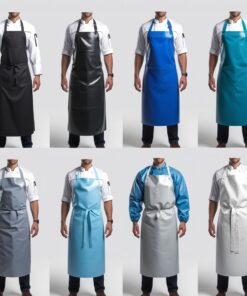 black bib aprons with pockets