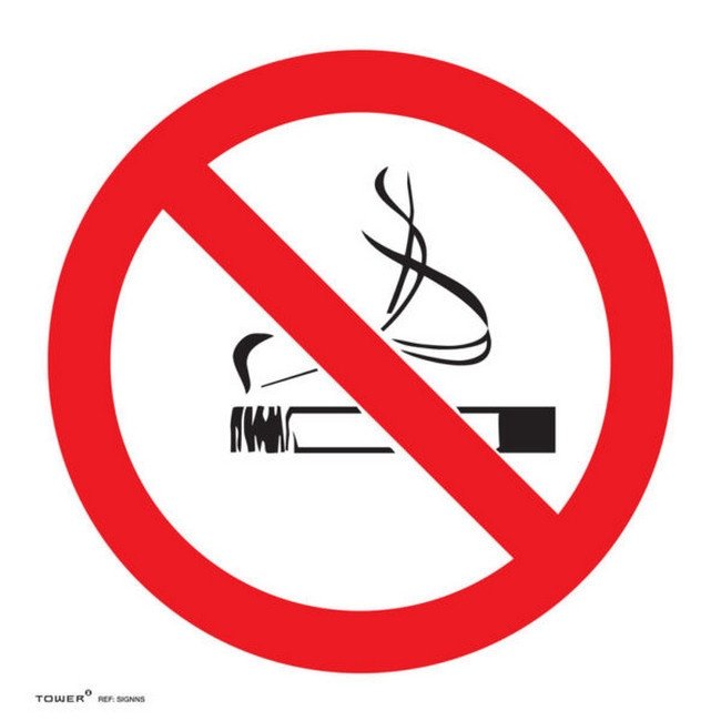 ABS Signage - No Smoking - 150 x 150mm - SIGNNS