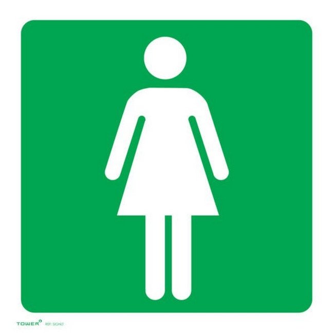 ABS Signage - Ladies Toilet - 150 x 150mm - SIGNLT