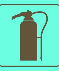 Photoluminescent Sign - Fire Extinguisher - 190 x 190mm - SIGNPFE190
