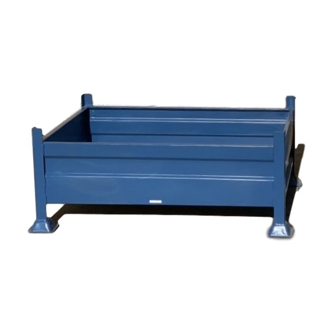 Stillage Bin - Stackable Steel Bin - Solid Side - Blue - 2200Kg - SB4330