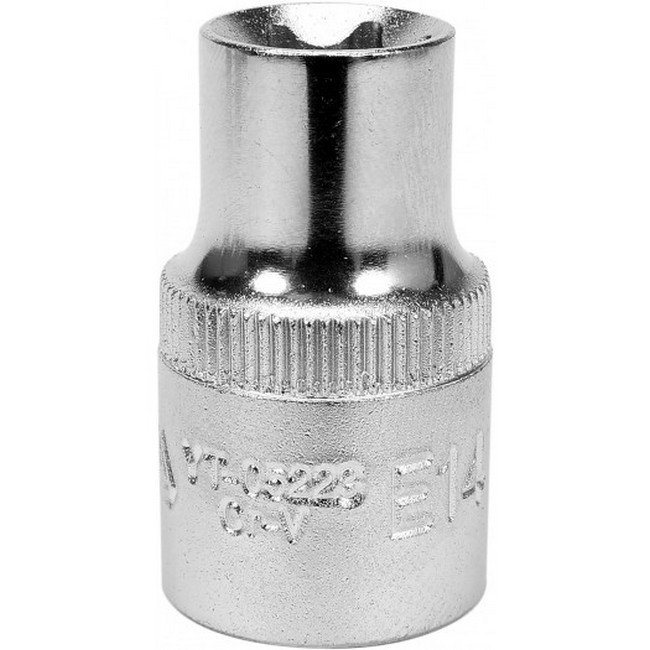 Torx Socket - Female - Chrome Vanadium - 1/2" Connector - E14 - YT-05223
