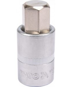 Hex Bit Socket - Chrome Vanadium - 1/2" Connector - Long - HEX 10 x 100mm - YT-04395