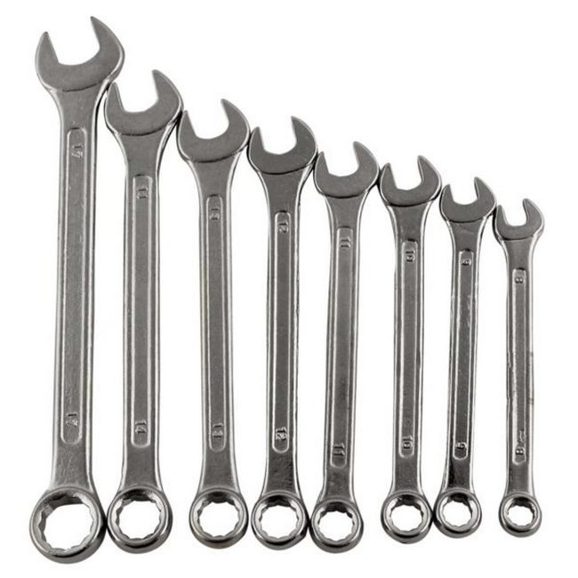Spanner Set - Combination - 8 Piece - TOOS1852