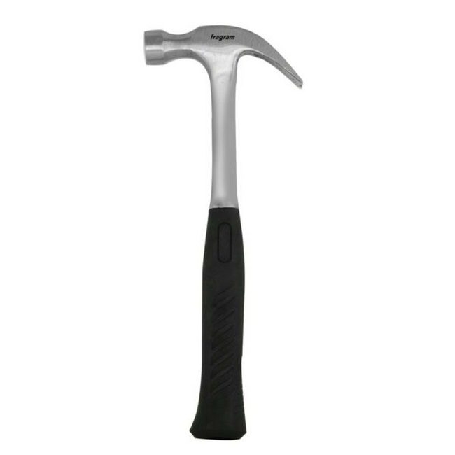 Claw Hammer - Solid Steel Shaft -Rubber Handle - 500g - TOOH821