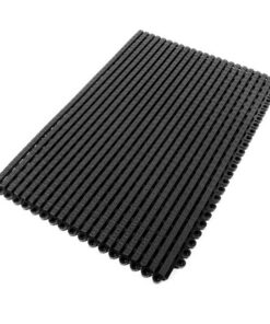 Entrance Mat - Premier Grip Interlocking Scraping and Drainage Floor Tile - 45 x 30 x 1.2 cm - Black - PG010001