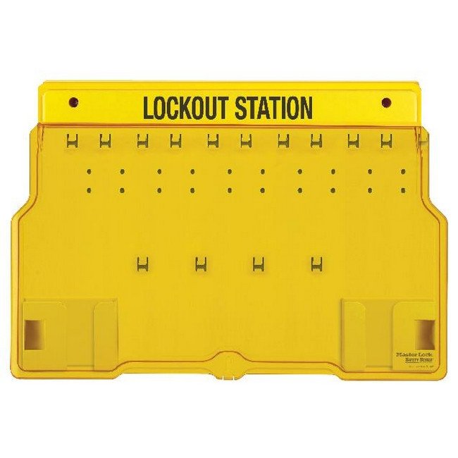 Safety Series Lockout Station Only - Holds 10 Locks - 59.6 x 11.4 x 39.3 cm - MA500133