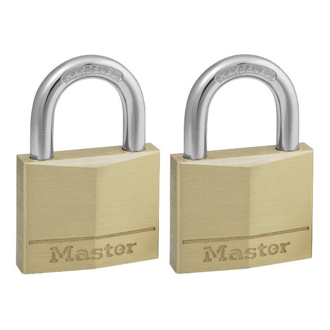Brass Padlock - Keyed - 40mm - 2 Pack - Pack of 2 - MA205342