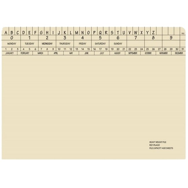 Retrieval Document Files - Extra Heavy Weight - 326gsm - A4 - Pack of 150 - FIL400XH