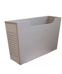 Cardboard Document Containers - Lateral - A4 - Greyline - 22 x 16 x 32 cm - Pack of 60 - BCA402