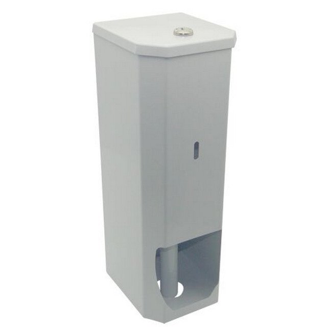 Toilet Paper Dispenser - 3 Roll - Powder Coated Steel - White - TR_03