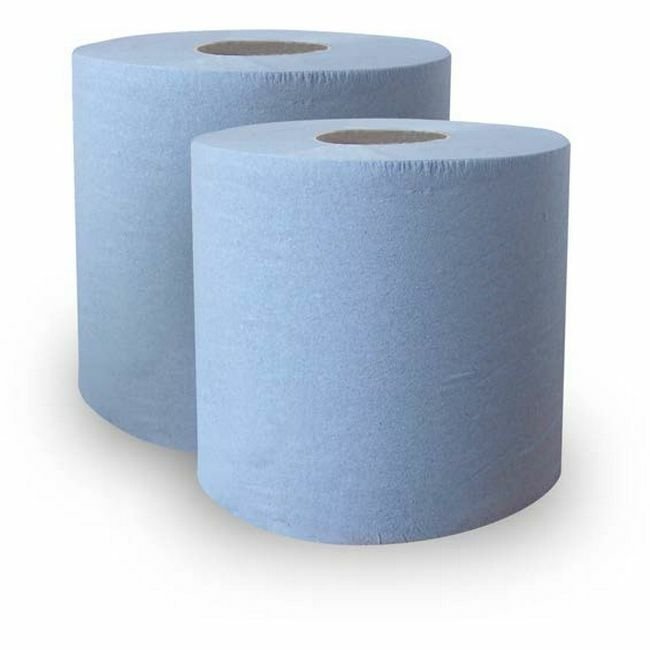 Hand Towel - Roll Towel - Autotowel Laminated Maxi Paper - 2 Ply - 250m - Blue - Pack of 6 - PP_25B