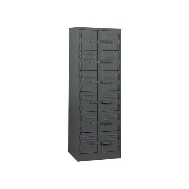 Steel Locker - Metal - 12 Tier - Twelve Door -180 x 60 x 45 cm - LOC012-grey