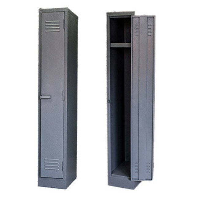 Steel Locker - Metal - Single Tier - 1 Door - 180 x 30 x 45 cm - LOC001-grey