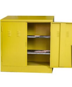 Steel Hazardous Material Cabinet - 90 x 90 x 45 cm - HAZCAB2-yellow