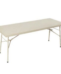 Steel Folding Table - 189 x 76 x 76 cm - FT001-ivory