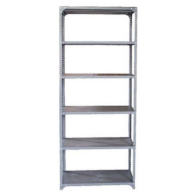 Steel Shelving 6 Shelves - Metal - 221 x 91 x 38 cm - AUC26-grey
