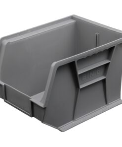 Stack & Hang Parts Storage Bin - Small Plastic Container - Size 6 - 28 x 21 x 18 cm - Grey - BIN-6-GREY