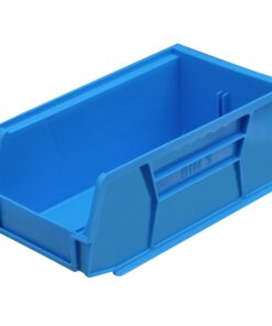Stack & Hang Parts Storage Bin - Small Plastic Container - Size 3 - 19 x 10.5 x 7.5 cm - Blue - BIN-3-BLUE