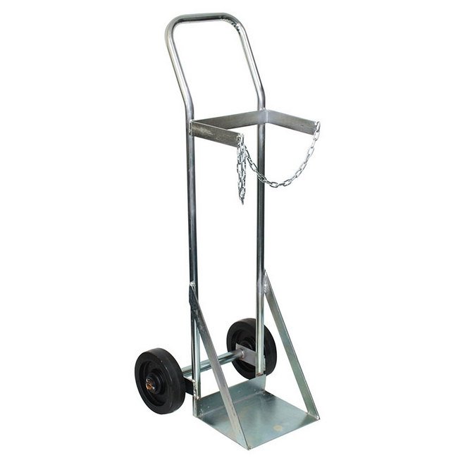 Gas Bottle Trolley - Single Oxygen Cylinder - 24 x 45 x 117 cm - Load Capacity 200kg - SX6-WSR
