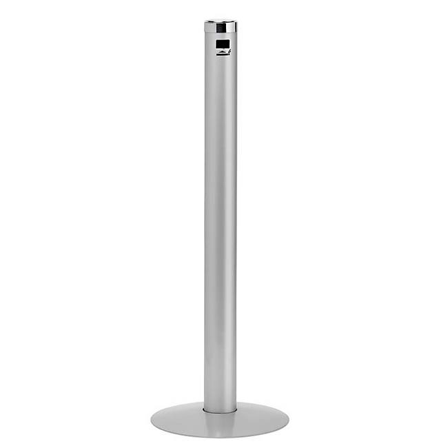 Ash Pillar Bin - Floor Standing - Stainless Steel - 90 x 1200 (H) mm - 055SS