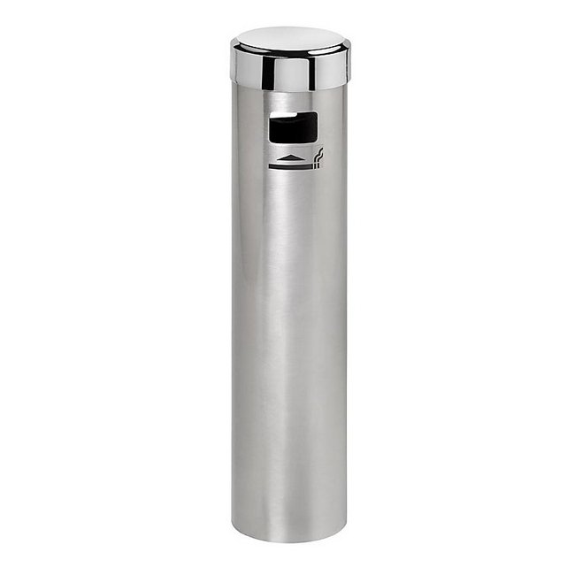 Ash Pillar Bin - Wall Mounted - Stainless Steel - 90 x 300 (H) mm - 054SS
