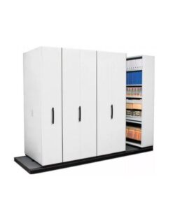 Steel Bulk Filer - Mobile Shelving - 8 Bay - 410 x 110 x 232 cm - Motorcraft Grey - 8BAY400