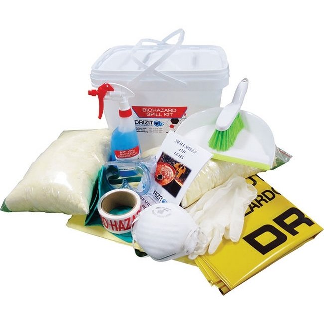 Spill Kit - Portable - Biohazard Spill Kit - Includes Plastic Case - SK25000