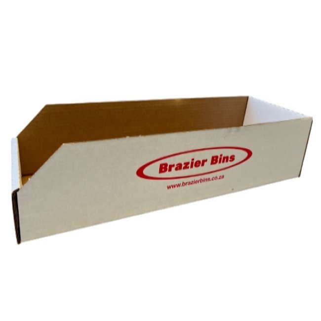 Brazier Bins - Cardboard Bin - Parts Storage Box - 45.7 x 15.2 x 11 cm - NO.1