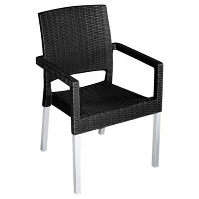 Plastic Chair - Ruby - Black