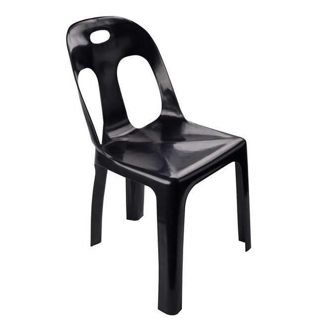 Plastic Catering Chair - Black