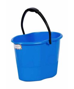15L Plastic Bucket - Handle - No Lid - Pack of 5