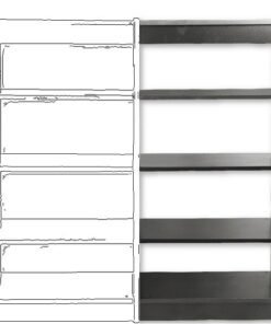 Steel Shelving 5 Shelves - Boltless - Add on Bay - 201 x 91.4 x 38.1 cm