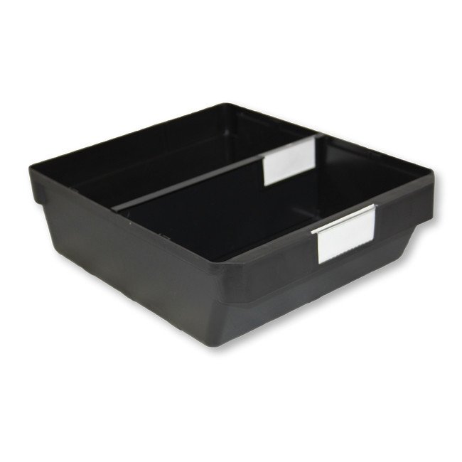 Shelf Bin - Loose Parts Warehouse Storage Container - Plastic - Large - 300mm - Black