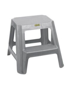 Plastic Step Stool - 2 Step - 29 x 22 x 22cm - Grey
